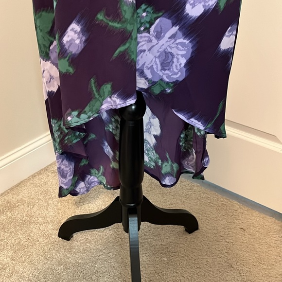 A New Day Purple Floral High-Low Dress - Picture 4 of 10
